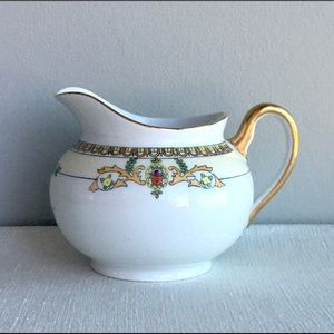 antique china creamer <hand painted> japan